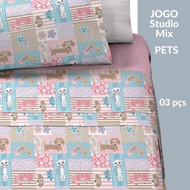 Imagem de Jogo de Cama Infantil Solteiro Kids Studio Mix 3 Peças - morada dos en