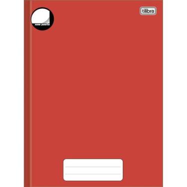 Imagem de Caderno Brochura Capa Dura Universitário sem Pauta Pepper Vermelho 80 
