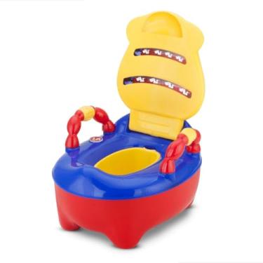 Imagem de Troninho Infantil Prime Baby com Música Prime Baby Fazenda Penico Educativo com Depósito Removível Antiderrapante e Alças Giratórias Desfralde (Colorido)