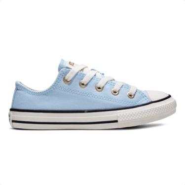 Imagem de Tênis Converse Chuck Taylor All Star Juvenil Summer Metals (Azul Claro, BR, Criança de 9 a 12 anos, Numérico, 28)