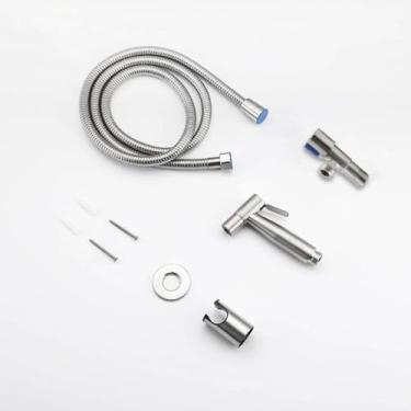 Imagem de Ducha Higiênica Manual em Aço Inoxidável com Válvula, Acabamento Cromado