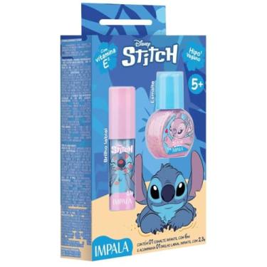 Imagem de IMPALA KIT INFANTIL STITCH ANGEL ESMALTE+BRILHO LABIAL