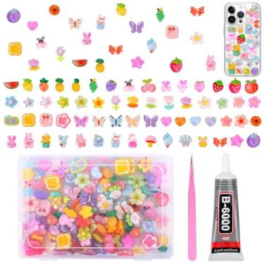 Imagem de WRENYZK 120 berloques de geleca, lindos pingentes de geleca com capa, acessórios kawaii aleatórios, ornamento plano de resina para capas de telefone, grampos de cabelo, scrapbook, artesanato