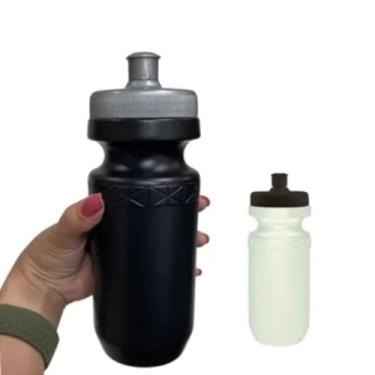 Imagem de Garrafa Squeeze Plástica 620ml – Academia, Esporte, Futebol e Dia a Dia | Treinos | Times | Campeonatos | Jogos (Preta, 1 unidade)