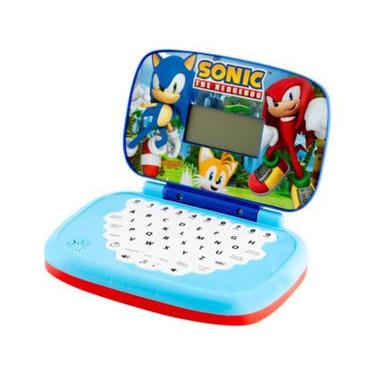 Imagem de Laptop Infantil Sonic Bilingue Emite Som - Candide 3450