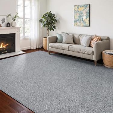 Imagem de CHAMPLANT Tapetes Boho para entrada, 9,5 x 1,5 m, cinza, lavável, tapete de entrada antiderrapante, tapete de porta interna, tapetes de cozinha, tapete de chão para entrada, hall de entrada, porta dos