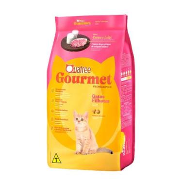 Imagem de Ração Quatree Gourmet Gatos Filhotes Carne e Leite 10,1kg - GRANVITA