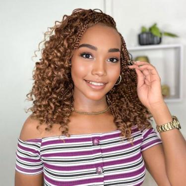 Imagem de Crochet Hair Yewell Goddess Box Braids 25 cm Boho Curly Ends