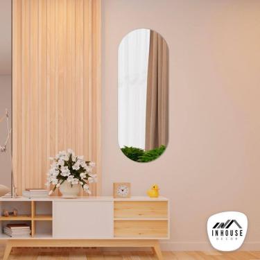 Imagem de Espelho Decorativo Multiuso Lapidado Pendurador 120X40 Cm