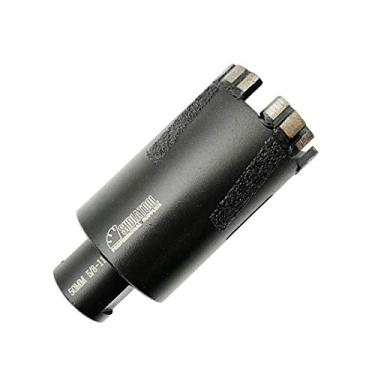 Imagem de Shdiatool Brocas de diamante para brocas de pedra rígida de tijolo de granito de mármore, serras secas ou molhadas soldadas a laser, Preto, 50mm(2 In.)