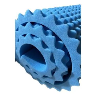 Imagem de Colchão Caixa De Ovo D33 6cm Solteiro Azul