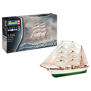 Imagem de Revell RV05432 Escala 1:350, Gorch Fock, kit de modelo sem pintura..