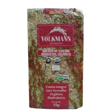 Imagem de Arroz Cateto Integral Orgânico Vermelho Biodinâmico 1kg - Volkmann