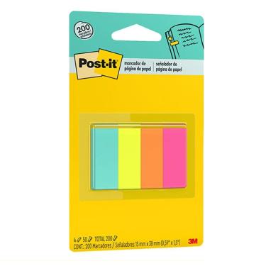 Imagem de Adesivo Post it Flags de papel 38x15mm 200 fls 3M