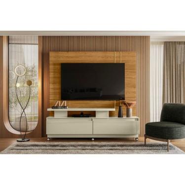 Imagem de Painel New Apolo para TV de até 75 polegadas (COM RODÍZIOS) - Cumaru Opala - Madetec