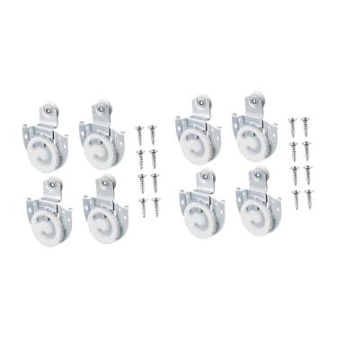 Imagem de Ｂｅｓｇａ Ferragens para Portas de Correr para Guarda-roupas, Rodízios, Rodas para Portas de Correr para Guarda-roupas, Deslizam Suavemente E Silenciosamente, P, 8 Unidades, Tamanho real