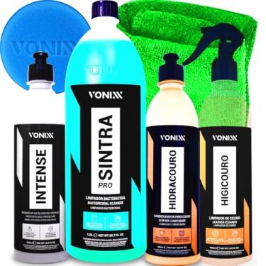 Imagem de Kit Higicouro 500ml Vonixx Hidracouro 500ml Vonixx Sintra Pro 1,5l Vonixx Intense 500ml Vonixx e Acessórios Karbox