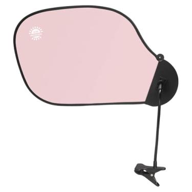 Imagem de KiBcsLic Protetor solar dobrável para mesa com clipe, giratório 360° com braçadeira para laptop, fácil instalação, versátil, profissional, braço dobrável, Rosa