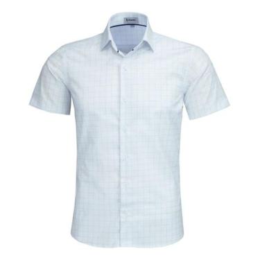 Imagem de Camisa Social Quadriculada Slim Amil Elastano Passa Fácil 1911, Cor 02