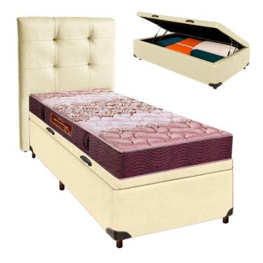 Imagem de Kit Cabeceira + Cama Box Bau + Colchão Solteiro D26 Ortophedic Sankonfort