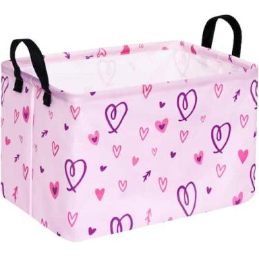 Imagem de Cesto de roupa suja ACMUUNI Cesto de armazenamento para crianças retan