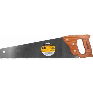 Imagem de Serrote 18 Aço Temperado Cabo Madeira Profissional Vonder