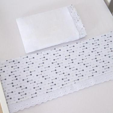 Imagem de Jogo de Lençol Mini Berço 3 peças Nuvem Flecha Marinho - Carinha de An