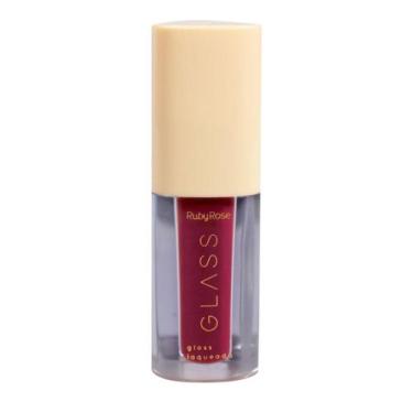 Imagem de Gloss labial bg05 glass laqueado ruby rose 3ml