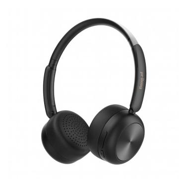 Imagem de Fone de Ouvido Preto Bluetooth Headphone OnEar Recarregável