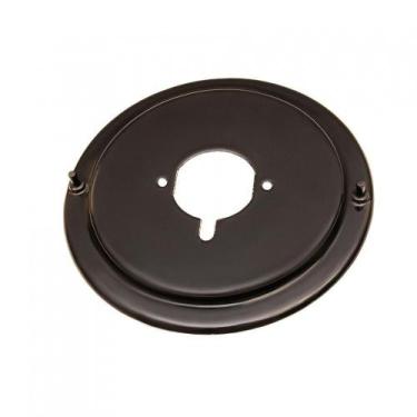 Imagem de Flange Esmaltada Média Com Pino Anti-rotação Para Cooktop Preto - FOGA