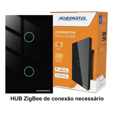 Imagem de Interruptor Inteligente Zigbee Novadigital 2 Teclas Botões T