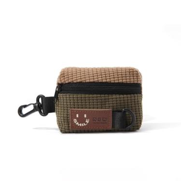 Imagem de Bolsa de armazenamento com zíper mini carteira quadrada para fone de ouvido para ciclismo ao ar livre