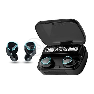 Imagem de Fone De Ouvido Tws M10 Bluetooth V5.3 Sem Fio Com Display Led Power Bank E Microfone