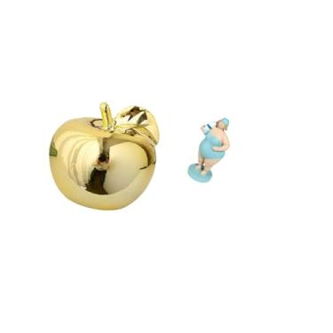 Imagem de Fenteer Escultura de Frutas, Estatueta de Cerâmica, Coleção de Decoração, Artesanato, Ornamento Delicado, Estátua de Mesa, de Praia, Boneca de Resina,