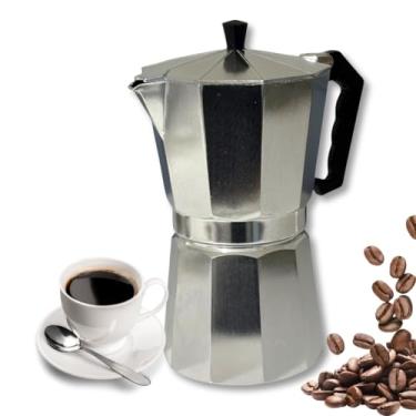 Imagem de Cafeteira Italiana 600ml 12 xícaras Café Chá Expresso Aço Inox Filtro Premium Família Manual Moka