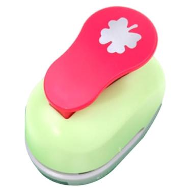 Imagem de KiBcsLic Máquina de estampagem de papel Stamp Edge Kids Paper Craft Punch com alavanca, leve para cartões, álbuns 7,1x4,4x6 cm, cor aleatória, Style F