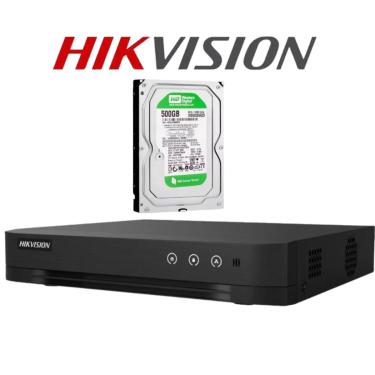 Imagem de Gravador Dvr 8 Canais Full Hd Turbo Hikvision Ds-7208hqhi-k1 + HD 500GB