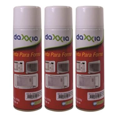 Imagem de 3 Spray Tinta Branca Forno Microondas Daxxia 300ml