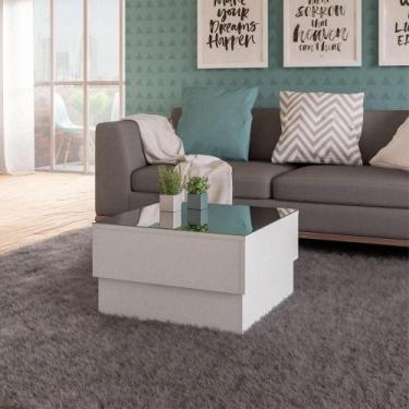 Imagem de Mesa De Centro 60Cm+Espelho Cr45151 Branca Branco - MULTIMOVEIS