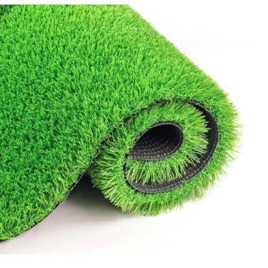 Imagem de Grama Artificial 25mm 2 Cores | Tapete para Jardim, Área Esportiva e Decoração de Parede (1,00 x 2,00 Largura=2M²)