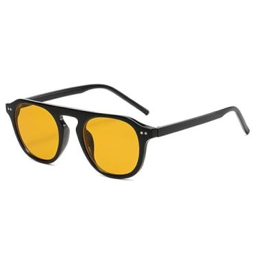 Imagem de Óculos de Sol Rivets Jelly Color Masculino UV400 Feminino para Esportes ao Ar Livre, Corrida e Ciclismo, Preto e Laranja