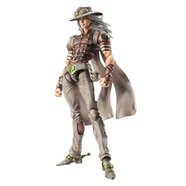 Imagem de Medicos Entertainment Super Action Statue JoJo's Bizarre Adventure Part 7 Steel Ball Run Gyro Zeppeli Third, Aprox. 6,1 polegadas (155 mm), PVC, ABS e POM, boneco pintado