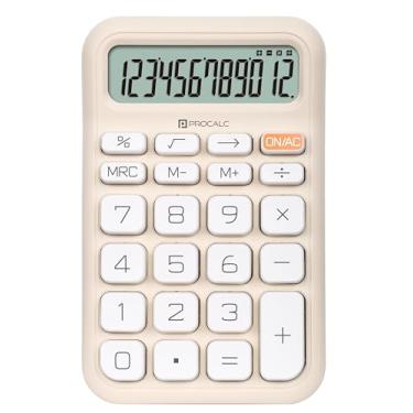 Imagem de Calculadora de Mesa Cinza 12 Dígitos Procalc PC130-BG Tecla Softkey