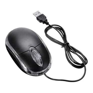 Imagem de Mouse Óptico Mini Com Fio USB, 1200 DPI, 3 Botões, Design Ergonômico Ambidestro, Cabo 1 Metro, Para Computador e Notebook