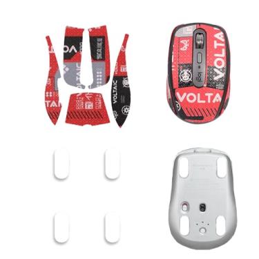Imagem de NOUKAJU Fita de aderência de mouse para Logitech MX Anywhere 3/3S, bordas curvas arredondadas, patins, kit de atualização de mouse profissional pré-cortado resistente ao suor autoadesivo (almofada de