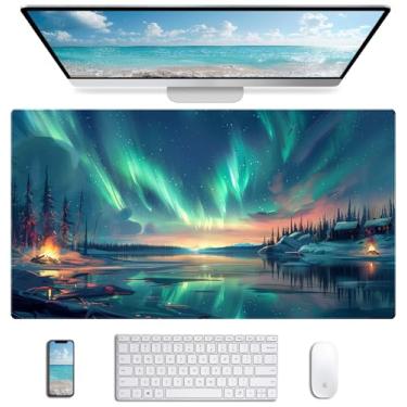 Imagem de Teclado e mouse pad de computador paisagem azul roxo pôr do sol anime laptop paisagem jogo desktop pad 90 x 40 centímetros