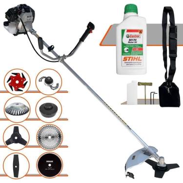 Imagem de Roçadeira Toyama Tbc43h + 8 Opções De Cortes + Óleo Stihl 2t
