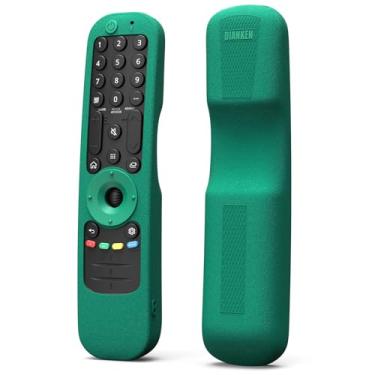 Imagem de Capa protetora de silicone para LG Smart TV AN-MR21 MR21N MR21GC para LG OLED TV Magic Remote e MR21GA capa para controle remoto - verde