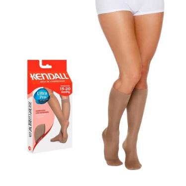 Imagem de Meia de Compressão Kendall 3/4 15-20mmHg com ponteira 1671 Mel - G, Me