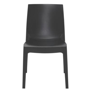 Imagem de Cadeira Tramontina Alice Satinada Sem Braços Em Polipropileno Preto Tramontina